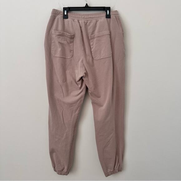 Vuori Laguna Organic Cotton Stretch Lounge Jogger Pants Dusty Pink Medium - Picture 2 of 5
